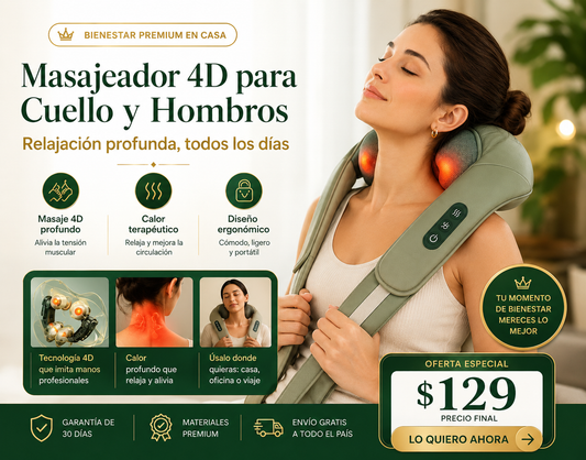 Masajeador de Cuello y Hombros 4D